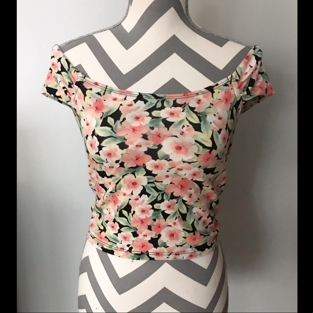 Forever 21 Off the Shoulder Crop Top